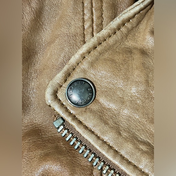 Vintage Esprit Distressed Lamb Leather Jacket - Picture 3 of 8
